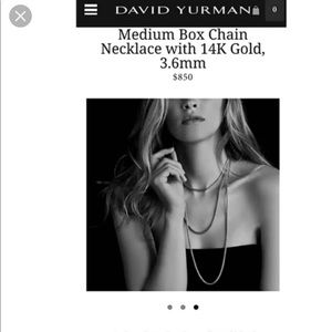 David Yurman Medium Box Chain 72 